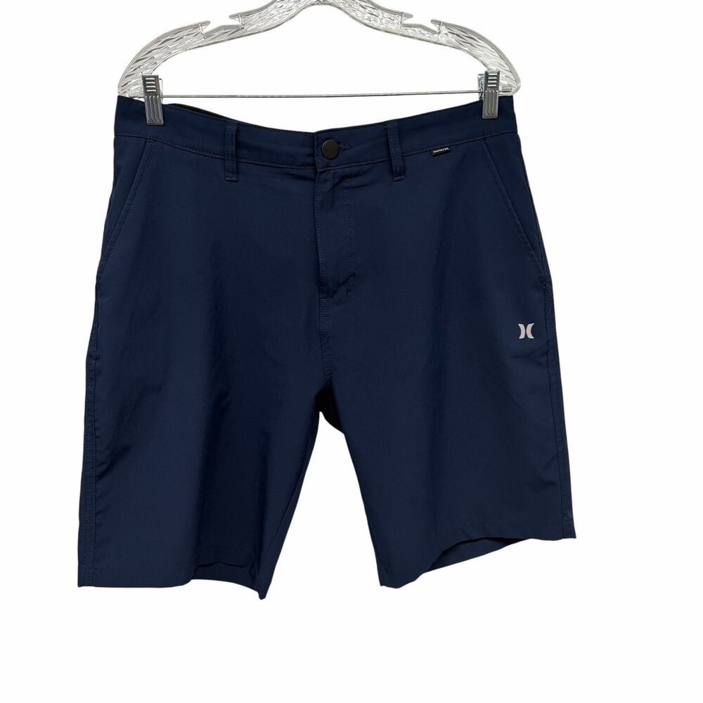 Hurley Navy Blue Walkshorts‎ 32 Hybrid Active Shorts Sz 34